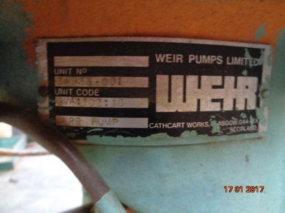 Weir fire pump #3