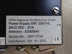 HDW-Hagenuk Schiffstechnik DNT 230/110 power supply - 1