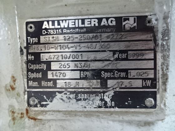 Allweiler SISM 125-250/01 Ø272 #2