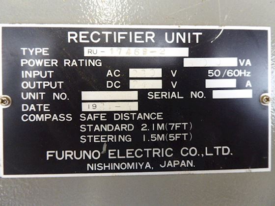 Furuno RU-1746B- 2  Rectifier unit #2