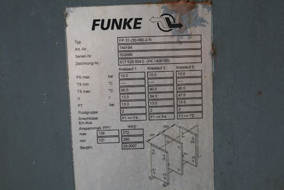 Funke  Dobbel Pladekøler FP31-(35+89)-2-N #9
