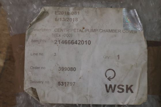 Westfalia Centripetal pump Cover #1