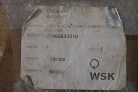 Westfalia Centripetal pump Cover #1