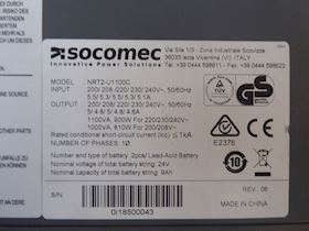 SOCOMEC UPS POWER SUPPLY #2
