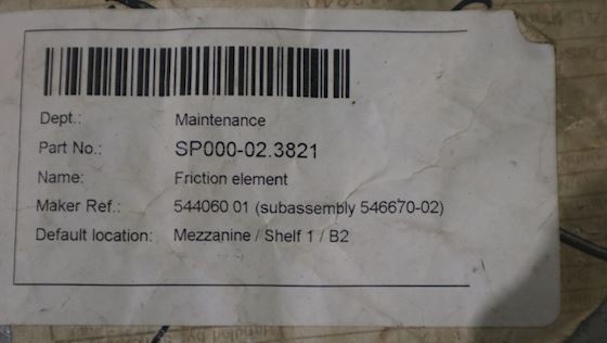 Alfa Laval Friction Element #1