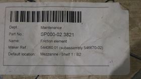 Alfa Laval Friction Element #1