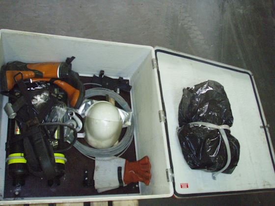 Comet Firefighter equipment in cupboard #3