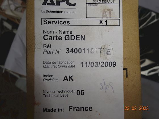 Schneider Electric APC CARTE GDEN 34001181TE #2