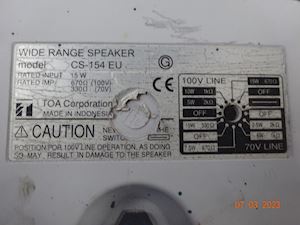 WIDE RANGE SPEAKER CS-154 EU - 1