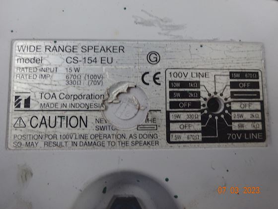 WIDE RANGE SPEAKER CS-154 EU #1