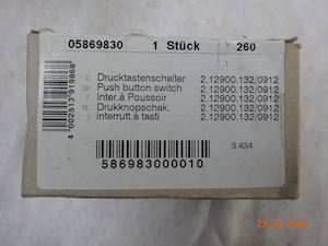 Miele PUSH BOTTON SWITCH 0586930 - 1