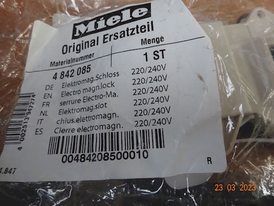 Miele ELEKTROMAGNETISK LÅS 4 842 085 #1