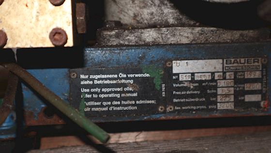 Bauer Breathing air Compressor U1 #7