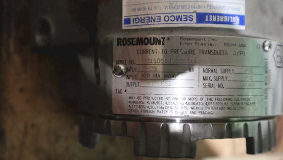 Rosemount 3311DS1J2B3F3I1 Electro-pneumatic transducer #7