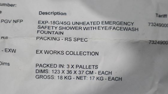 Emergency Safety Shower #7