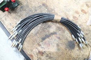 Rubber reinforced extension hose with grease nipple - 1
