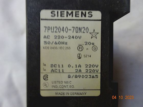 Siemens Time Relay 7PU20 40-7QN20 #2