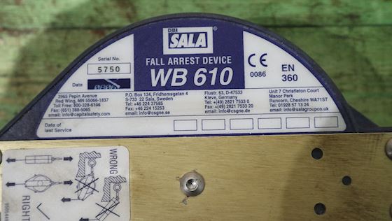 DBI Sala Fall Arrest Device WB 610 #2