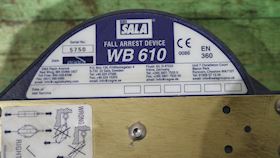 DBI Sala Fall Arrest Device WB 610 #2