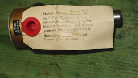 Calcon System Control Pressure A2850-S #2