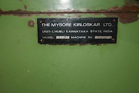 MK - The Mysore Kirloskar LTD Lathe Machine 1675 #14