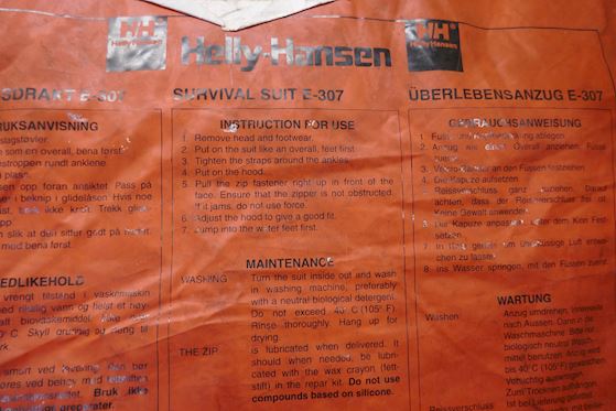 Helly Hansen Immersion Suit E-307 #6