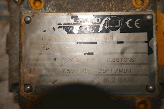 Ingersoll - Rand Air Chain  Hoist PAL 1000K-2C6M-5B-E #2