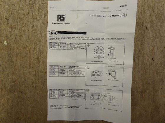 RS Hour Counter 185-6012 #5