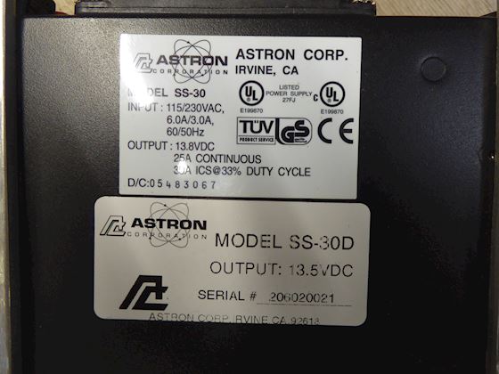 Astron SS-30 D power supply #2