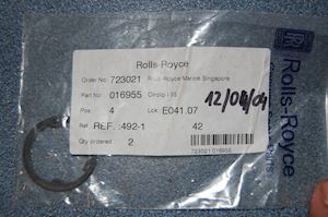 Bergen Ulstein Rolls Royce Circlip 35 - 1