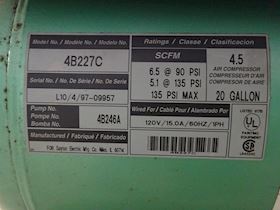 Speedaire 4B227C #6