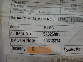 Alfa Laval Plug 52325901 #3