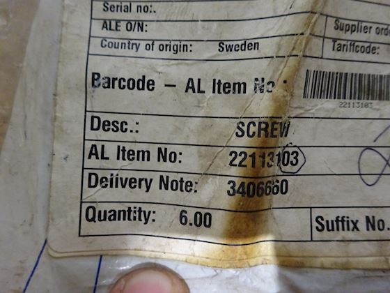 Alfa Laval Screw 22113103 #2