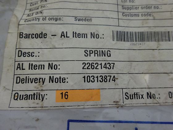 Alfa Laval Spring 22621437 #2