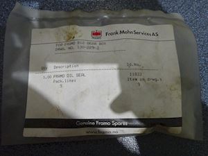 Framo Oil Seal 11833 - 1