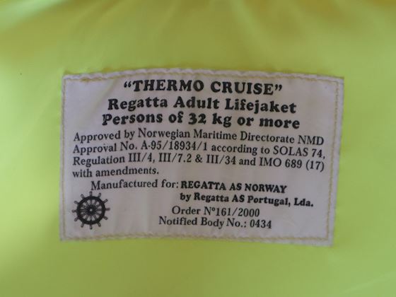 Regatta Thermo cruise adult lifejaket (Crew) #6