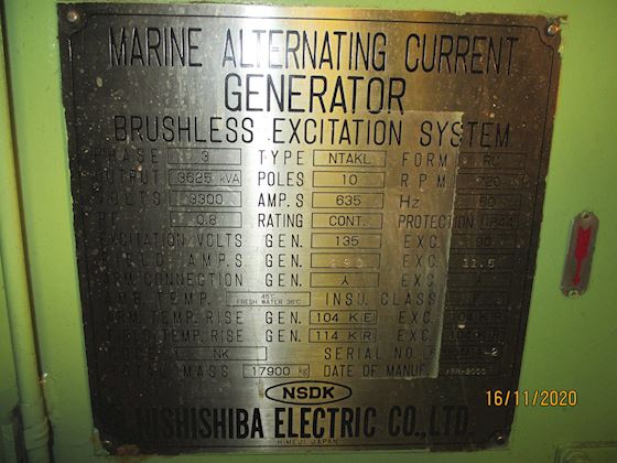 Yanmar 8N330L-EV Marine gen set #11