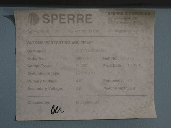 Sperre Control Cabinet for HL2/90 #8