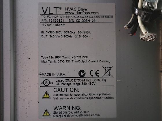 Danfoss VLT FC-102P110T4E54H2XGXXXXSXXXXAXBXCXXXXDX #10